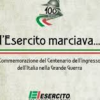 Partecipazione alla manifestazione  del Progetto  Commemorativo “L’Esercito Marciava…!” Celebrazione Centenario 1^ Guerra Mondiale. Stadio Albricci- Napoli 18 maggio 2015.